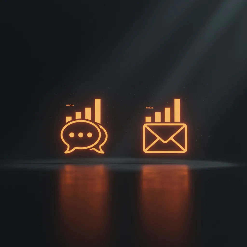 SMS vs. Email Follow-Up: Open Rates, Response Rates, Revenue